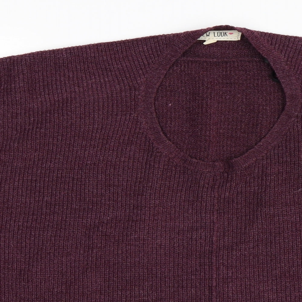 New Look Womens Purple   Pullover Jumper Size 8