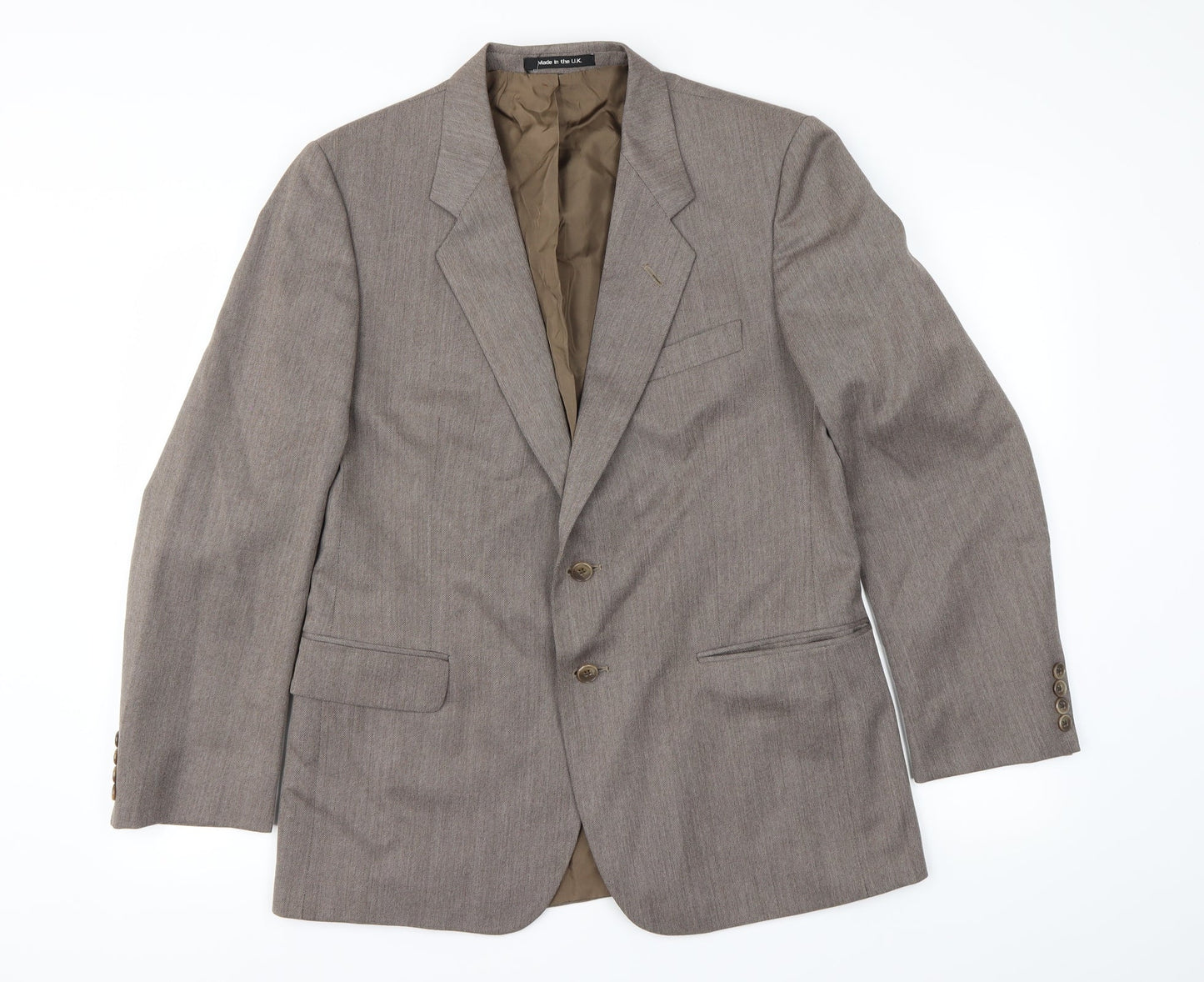 Mens UK Size L St Michael Regular Brown Suit Jacket
