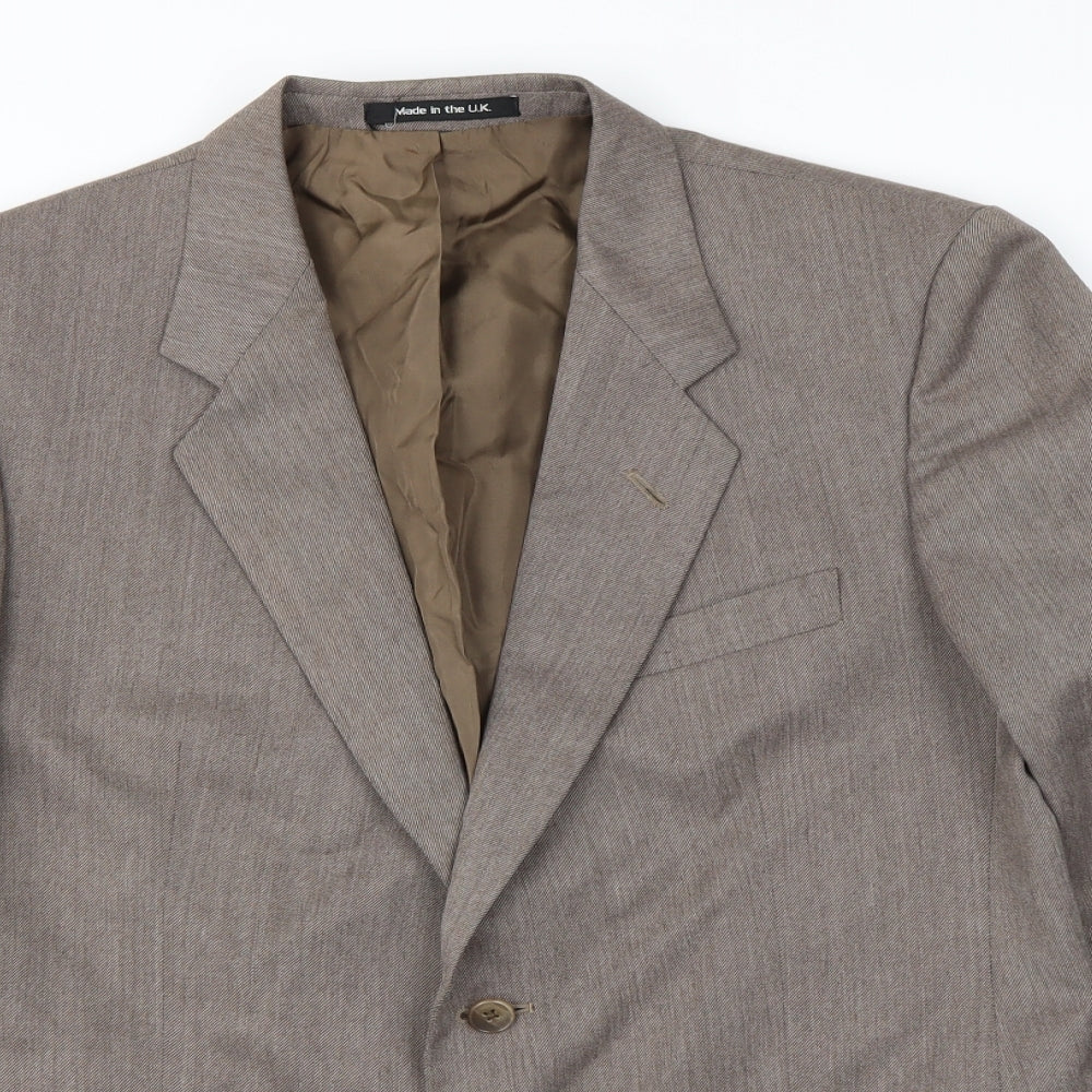Mens UK Size L St Michael Regular Brown Suit Jacket