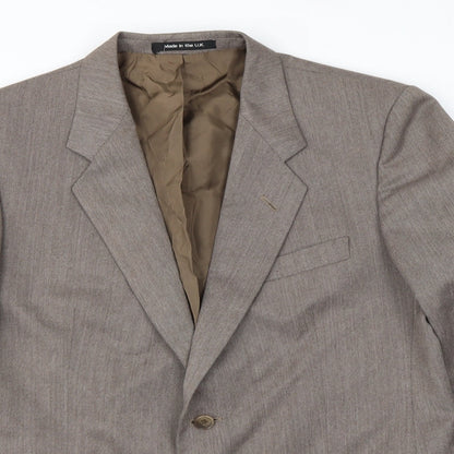 Mens UK Size L St Michael Regular Brown Suit Jacket
