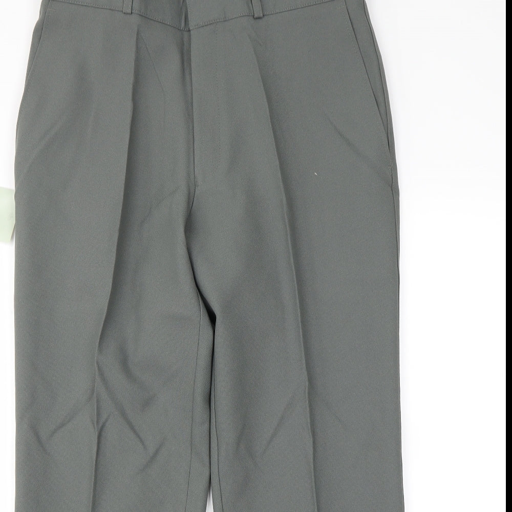 Mens UK Size S Simon Taylor Regular Fit Dress Pants Green Trousers