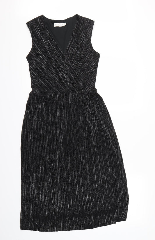 Paraphrase Womens Black   Fit & Flare  Size XS
