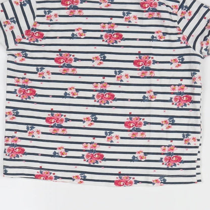 Primark Girls Multicoloured Striped  Basic T-Shirt Size 2-3 Years