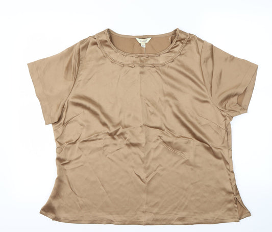 classics  Womens Gold   Basic Blouse Size 18
