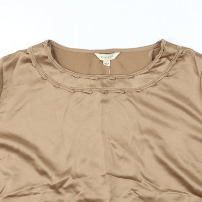 classics  Womens Gold   Basic Blouse Size 18