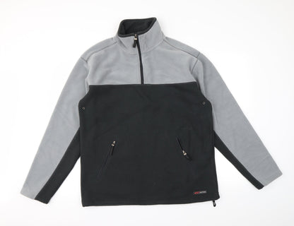 Active Sportswear Mens Grey   Henley Jumper Size M