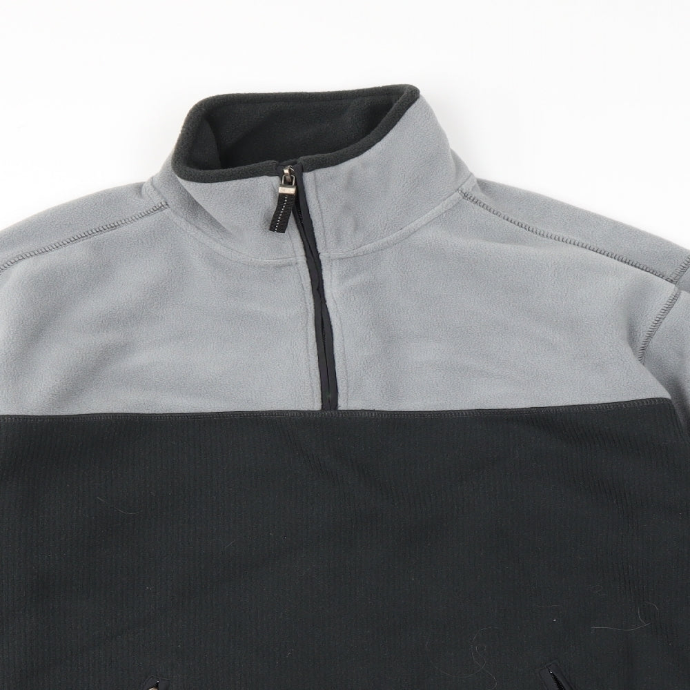 Active Sportswear Mens Grey   Henley Jumper Size M