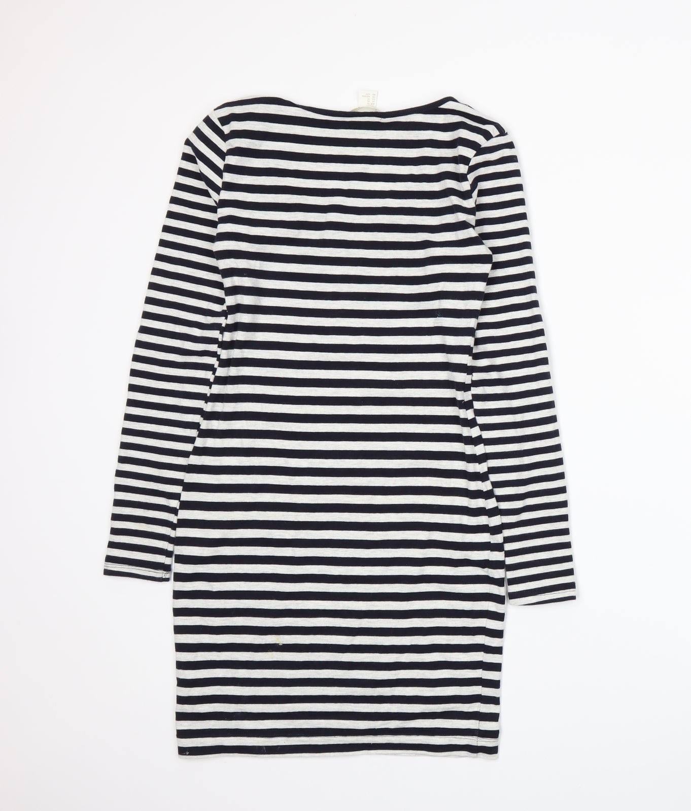 H&M Womens Blue Striped  T-Shirt Dress  Size XS