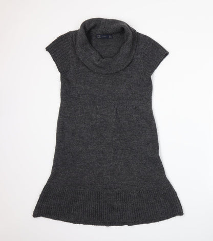 Zara Womens Grey  Knit Jacket Dress  Size S