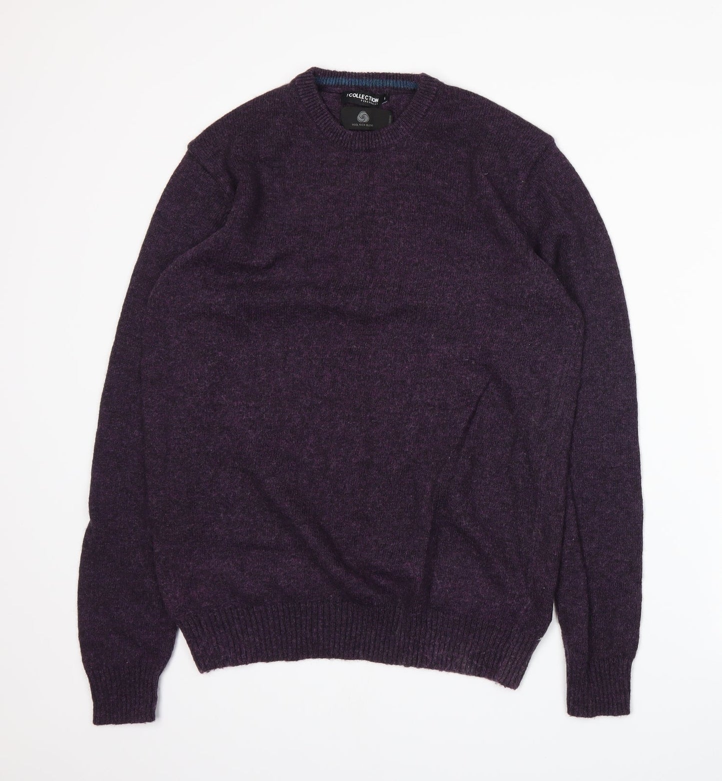 Debenhams Mens Purple  Knit Pullover Jumper Size S