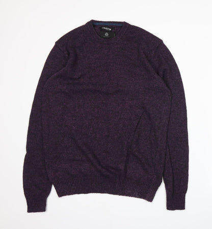 Debenhams Mens Purple  Knit Pullover Jumper Size S