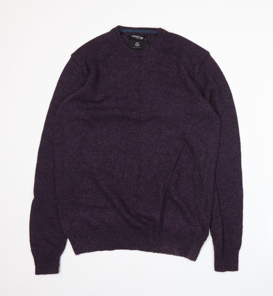 Debenhams Mens Purple  Knit Pullover Jumper Size S