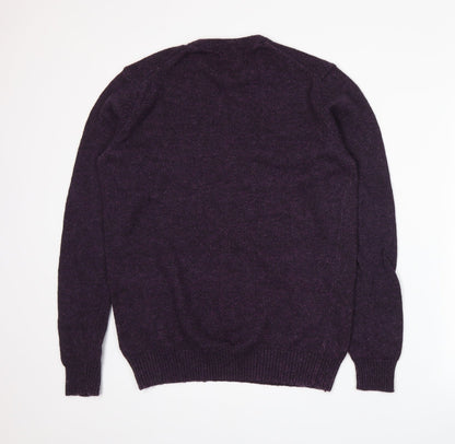 Debenhams Mens Purple  Knit Pullover Jumper Size S