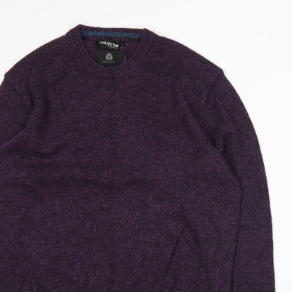 Debenhams Mens Purple  Knit Pullover Jumper Size S