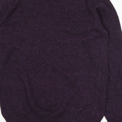 Debenhams Mens Purple  Knit Pullover Jumper Size S