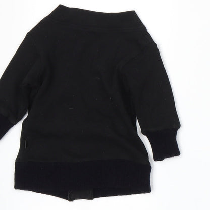 electrik kidz Boys Black  Knit Cardigan Jumper Size 0-3 Months