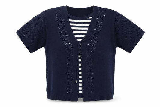 Florida Womens Blue Striped  Pullover Jumper Size S