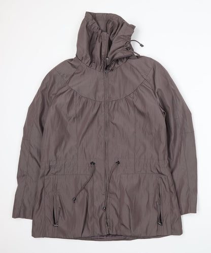 Klass Womens Brown   Windbreaker Jacket Size 12