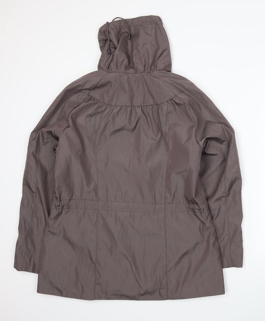 Klass Womens Brown   Windbreaker Jacket Size 12