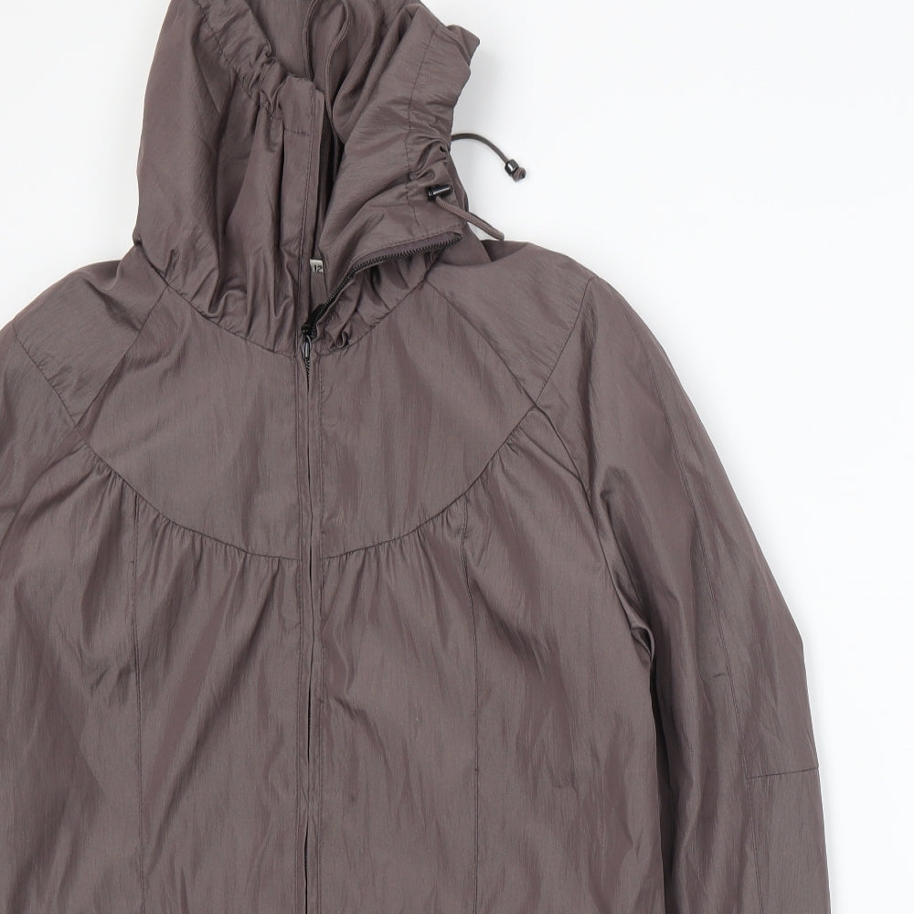 Klass Womens Brown   Windbreaker Jacket Size 12