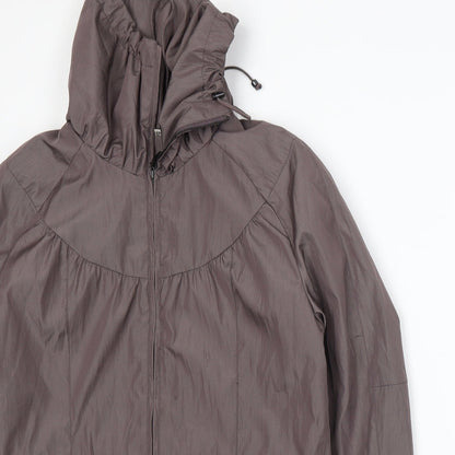 Klass Womens Brown   Windbreaker Jacket Size 12