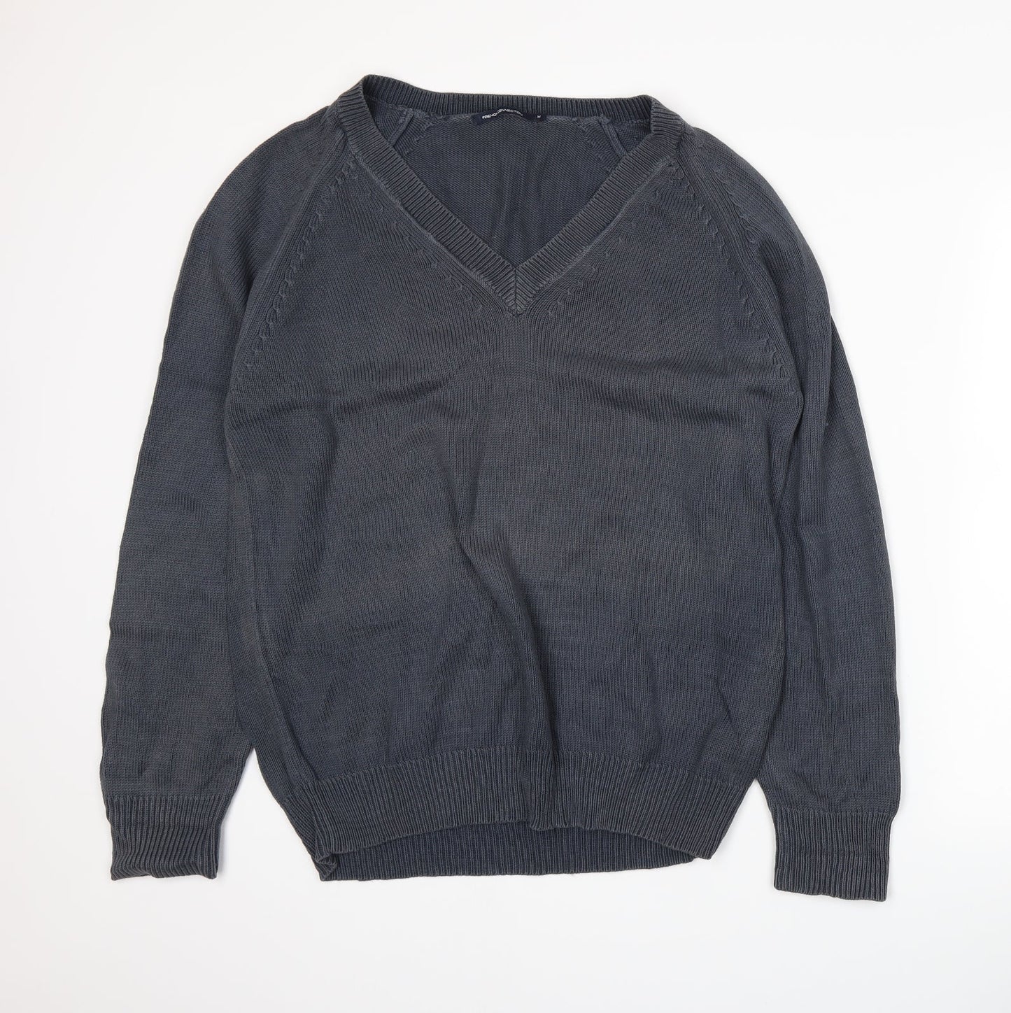 French Connection Mens Blue  Knit Pullover Jumper Size M