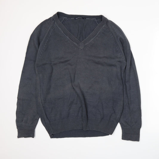 French Connection Mens Blue  Knit Pullover Jumper Size M