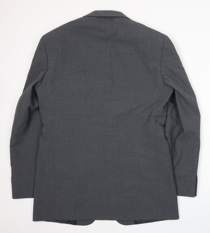 Mens UK Size XL Preworn Regular Grey Suit Jacket