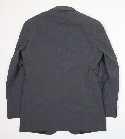Mens UK Size XL Preworn Regular Grey Suit Jacket