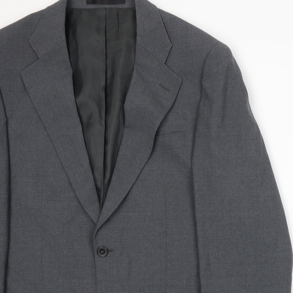 Mens UK Size XL Preworn Regular Grey Suit Jacket