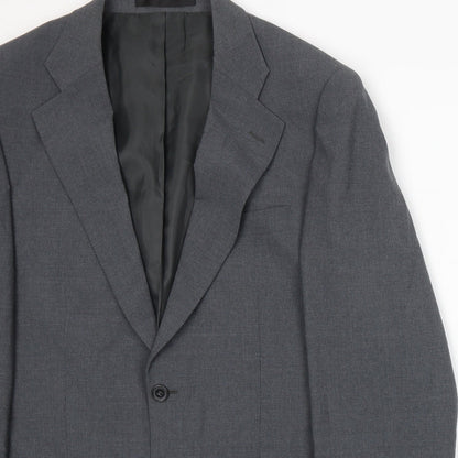Mens UK Size XL Preworn Regular Grey Suit Jacket