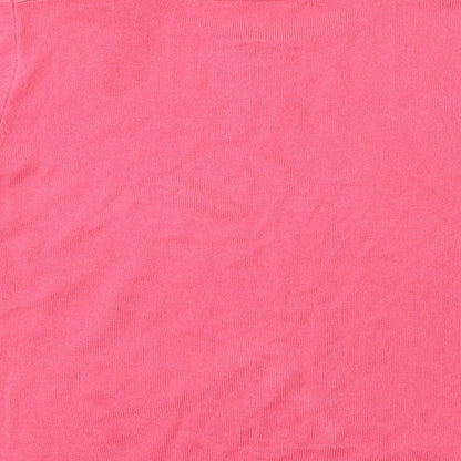 Womens UK Size 12 Marks and Spencer Pink Basic T-Shirt