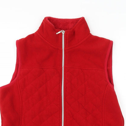 Womens UK Size 10 BM collection Red Gilet