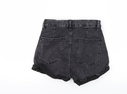 Womens UK Size 8 Bershka Regular Fit Hot Pants Shorts