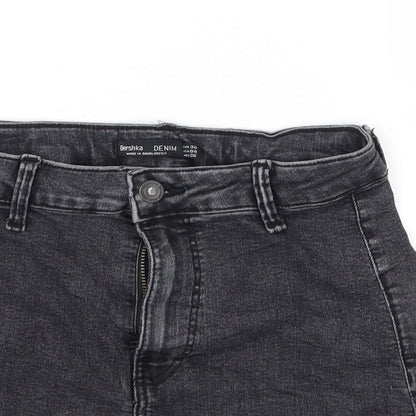 Womens UK Size 8 Bershka Regular Fit Hot Pants Shorts