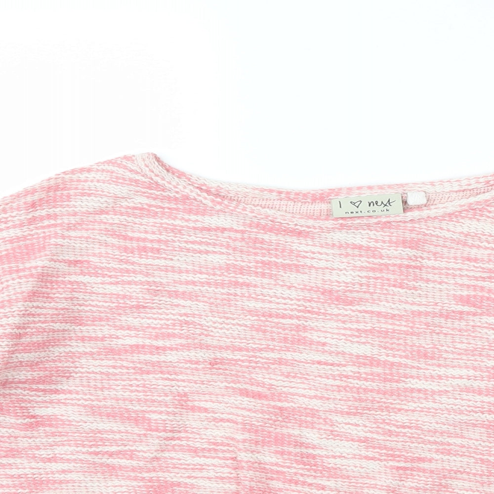 Next Girls Pink   Pullover Jumper Size 11 Years