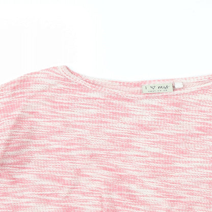 Next Girls Pink   Pullover Jumper Size 11 Years