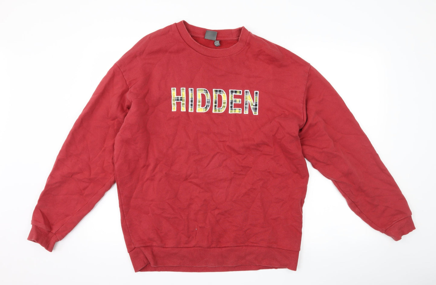 Mens UK Size M ASOS Red Pullover Sweatshirt