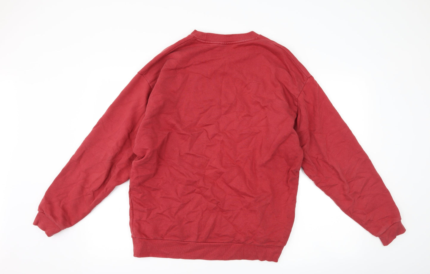 Mens UK Size M ASOS Red Pullover Sweatshirt