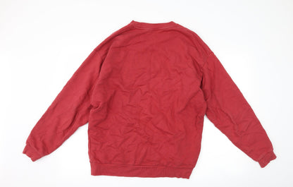 Mens UK Size M ASOS Red Pullover Sweatshirt