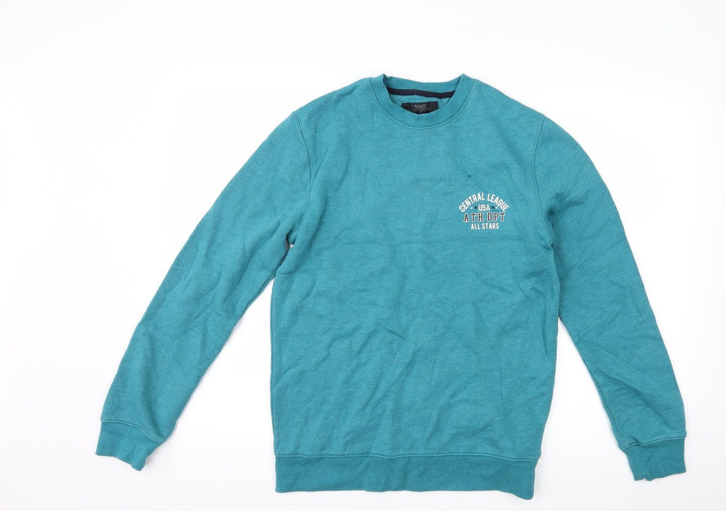 Mens UK Size S Matalan Blue Pullover Sweatshirt