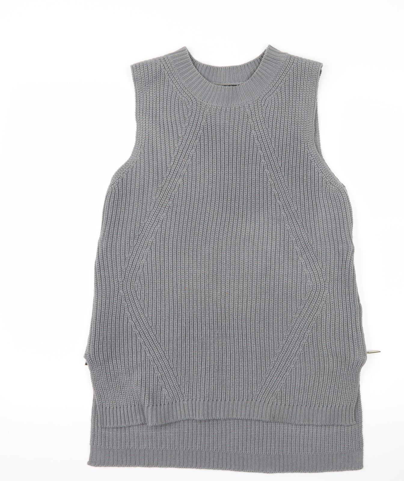 Womens UK Size 8 River Island Grey Basic Tank