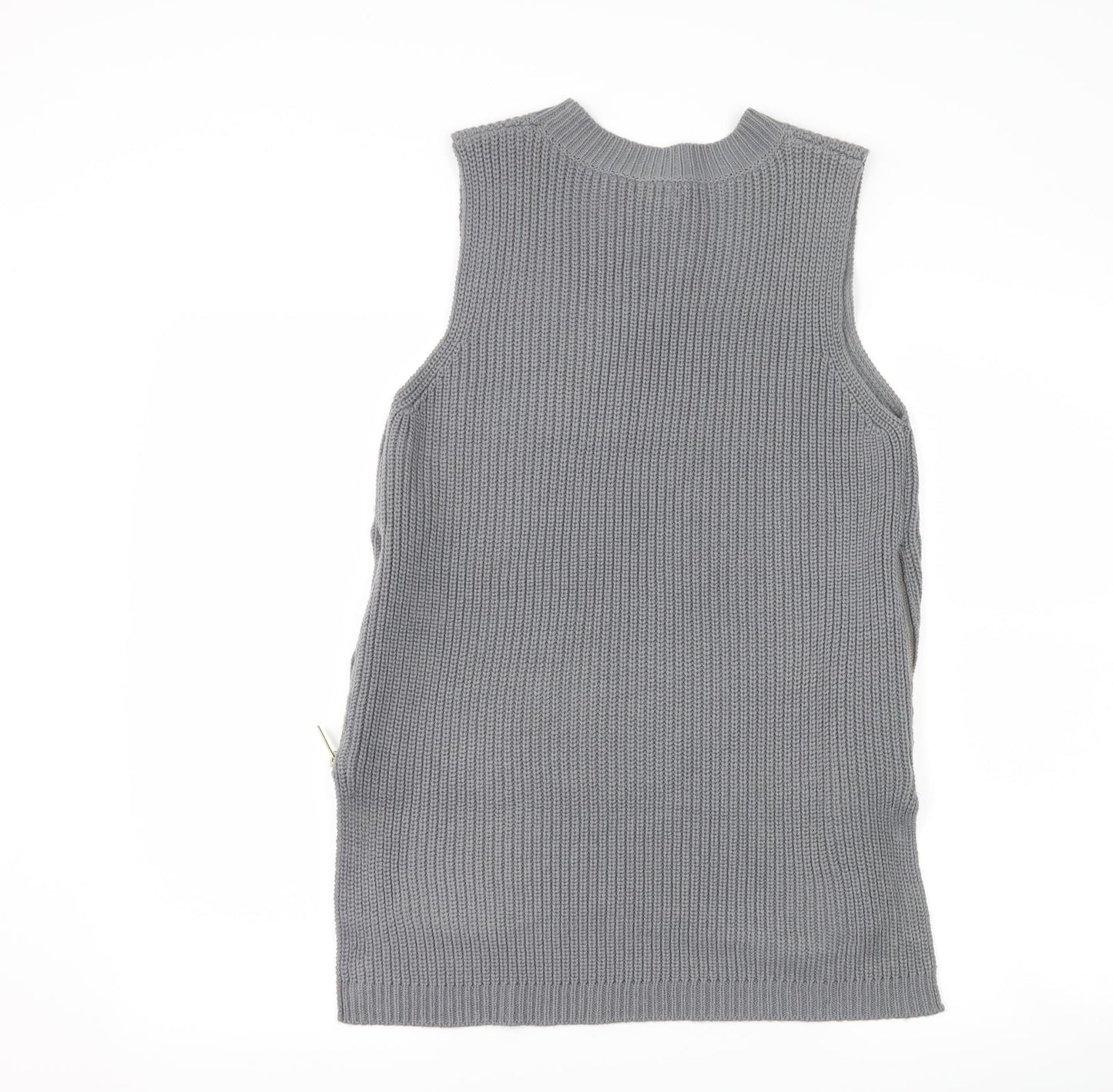 Womens UK Size 8 River Island Grey Basic Tank