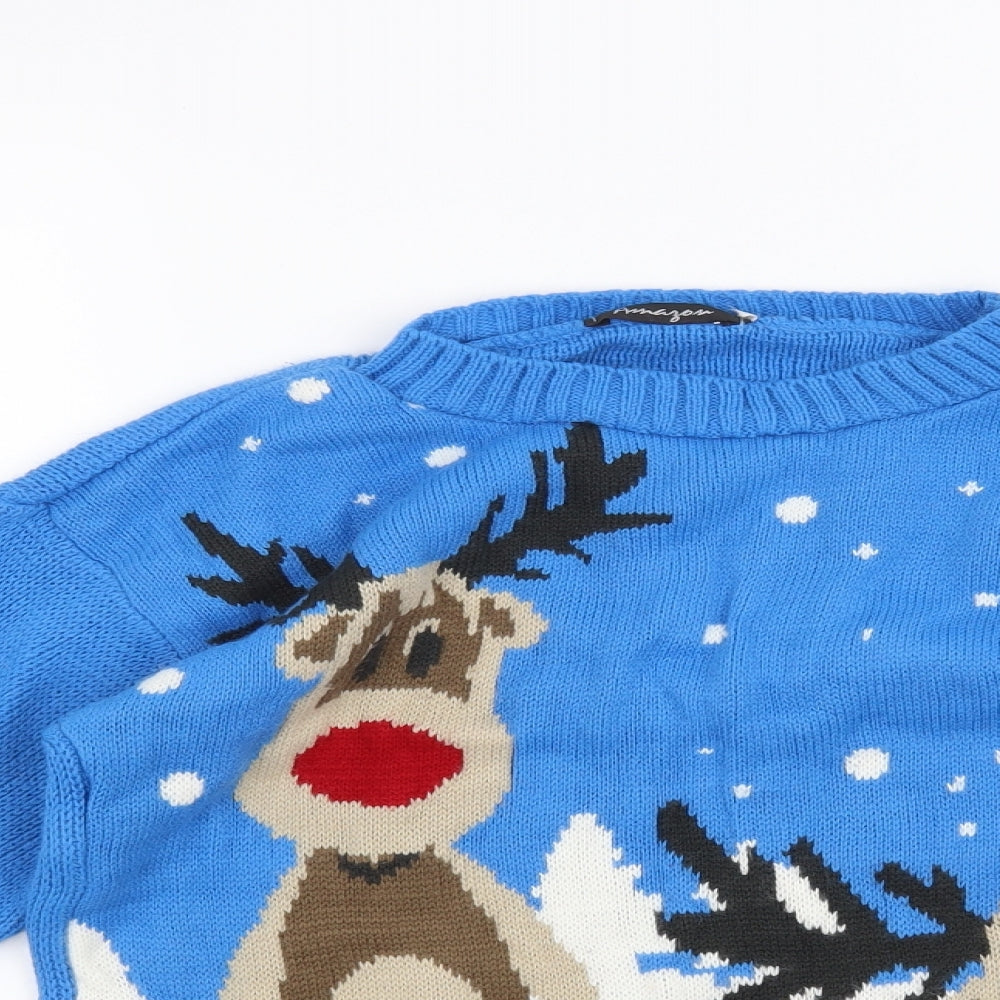 Amazon Womens Blue   Pullover Jumper Size S