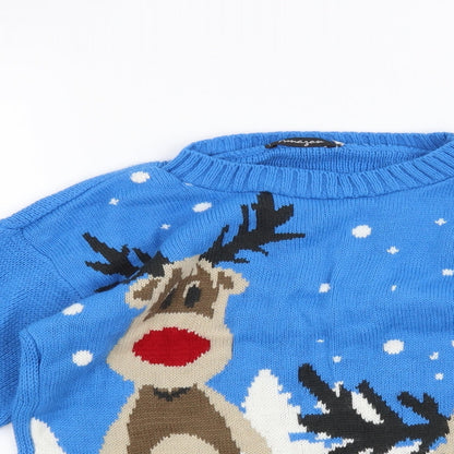 Amazon Womens Blue   Pullover Jumper Size S