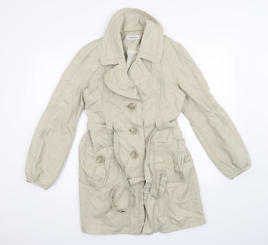 Papaya Womens Beige   Jacket Coat Size 12