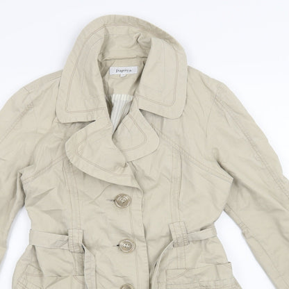 Papaya Womens Beige   Jacket Coat Size 12