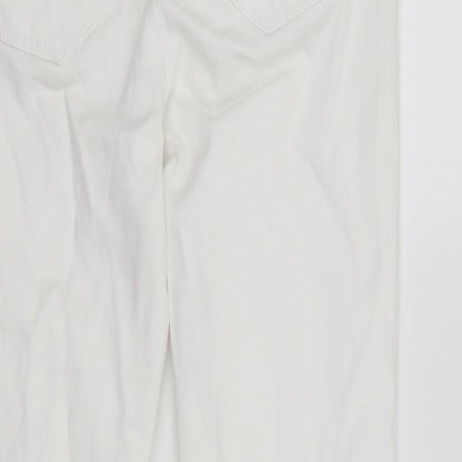 Denim & Co. Womens White   Skinny Jeans Size 10 L27 in
