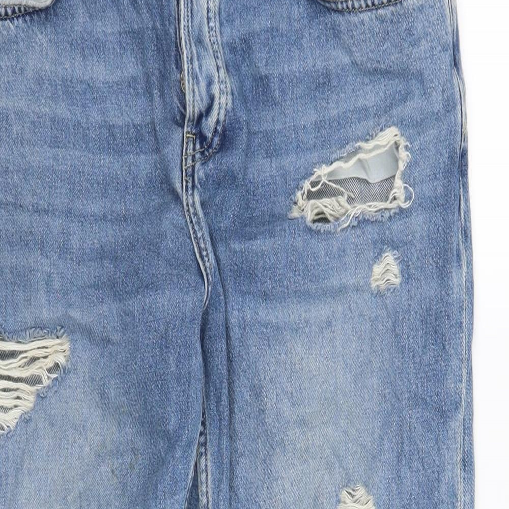 Mens UK Size 30 in Topshop Regular Fit Straight Blue Jeans