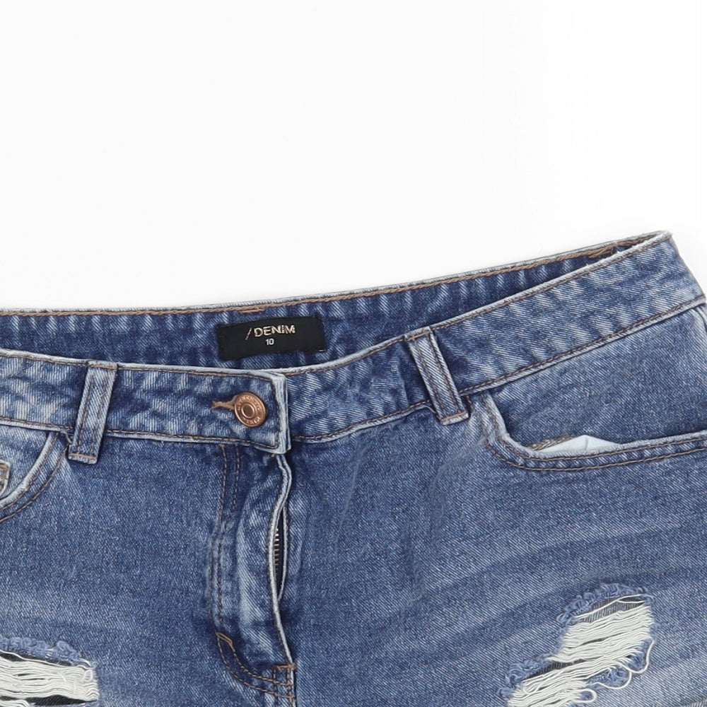 Denim  Womens Blue   Cut-Off Shorts Size 10